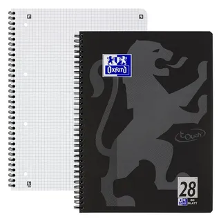 Oxford Collegeblock Touch A4 kariert schwarz