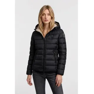 Blauer für Damen. 26WBLDC03037 Schwarze Steppjacke ?Charme? (L), Lässig, Polyamid