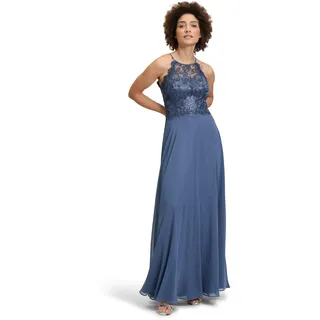 Vera Mont Damen Abendkleid rückenfrei Blue Stone,40