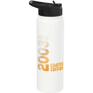 Im Monat Juni 2003 Jahr 2003 Retro 2003 Vintage 2003 Stainless Steel Insulated Water Bottle