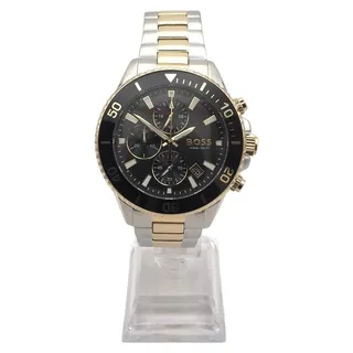 HUGO BOSS Admiral Herrenarmbanduhr Gold/Schwarz/Silber Quarz 46,0 mm HB1513908