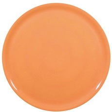 HENDI Pizzateller, Porzellan, Muster: einfarbig, Geschirrspüler und Mikrowellen geeignet, ⌀330mm, orange