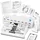 M836 Thermodrucker A4 300DPI Mobiler Drucker Kompatibel mit Handy Computern Kabelloser Tragbarer Drucker für Unterwegs Büro Schule Zuhause Weiß