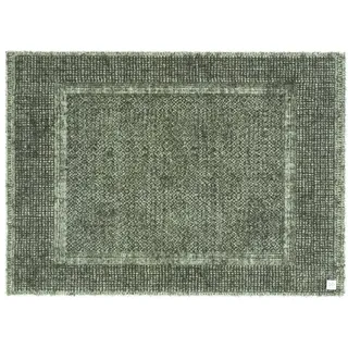 Barbara Becker Fußmatte Square, Schmutzfangmatte waschbar, für Eingangsbereich Wohnungstür, Fußabstreifer, Türmatte, Grün, 50 x 70 cm