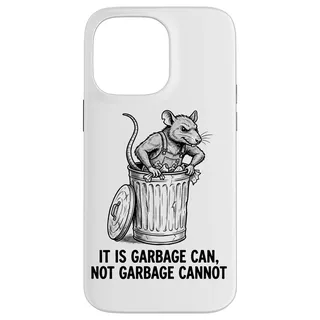 Hülle für iPhone 14 Pro Max Lustiger Retro-Abfalleimer für Ratten, kein Müll, kein Straßenüberlebender