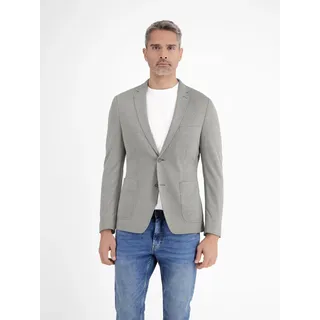 Jerseysakko LERROS "Jersey Blazer in KURZGROESSEN", Herren, Gr. 27, grau (mid grau melange), 59% Baumwolle, 41% Polyester, Sakkos Jerseysakko