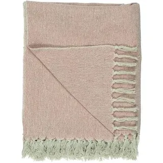 IB Laursen Decke Plaid Creme/Faded Rose