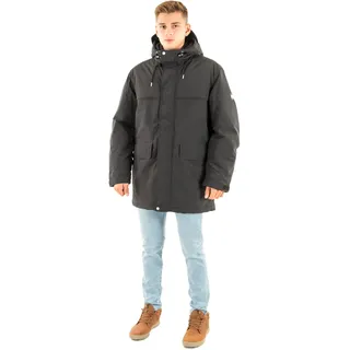 Tommy Hilfiger Tommy Jeans Herren Parka City Ready mit Kapuze, Schwarz (Black), L