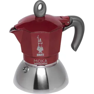 Bialetti Moka Induction 2 Tassen rot/silber