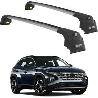 TURTLE DACHTRÄGER AIR-2 , Silber HYUNDAI TUCSON NX4 2022 2023 2024 (SUV)