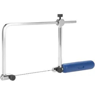 Dekupiersäge Adapter Für Laubsägeblätter,Laubsäge Laubsägen Schmucksägenrahmen, Verstellbares U-förmiger Sägenrahmen Schneidewerkzeug mit 6 Spiralsägen (ASB400)