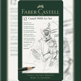 Faber-Castell Castell 9000 Art Set Bleistift-Set 8B 12 x)