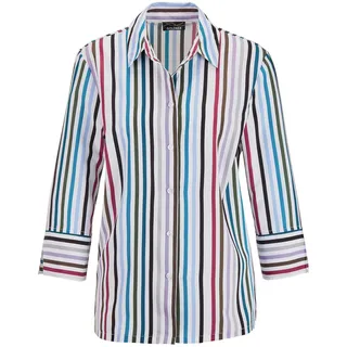 GOLDNER Hemdbluse "Blusenshirt mit Streifenmuster" Knopfleiste, bunt, gestreift