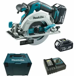 Makita DHS680RTJ Akku-Handkreissäge-Set 18,0 V inkl. 2 x 5,0 Ah Akku + Makpac Gr.3