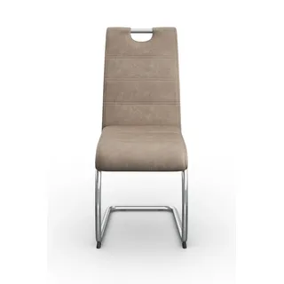 HELA Freischwinger »Flora, Esszimmerstühle« (Set) 1 Stk.Schwingstuhl Set: 1,2 oder 4 Stück, hoher Sitzkomfort, beige