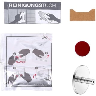 Keuco Klebe-Set Typ 5 für Badetuchhalter und Handtuchhaken, Kleben statt Bohren, Badezimmer oder Gäste-WC