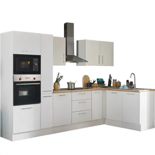 BASIC by Balculina Winkelküche L-Form 300 x 175 cm weiß