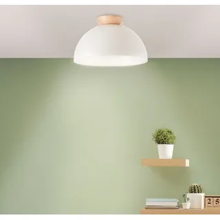 Brilliant Deckenleuchte Nalam in Grau und Natur-hell E27, grau