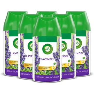 Airwick Air Wick Freshmatic Max Raumspray – Nachfüller für den Air Wick Freshmatic Max – Duft: Lavendel – 6 x 250 ml Nachfüller