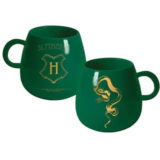 HARRY POTTER (INTRICATE HOUSES SLYTHERIN) ovale Kaffeetasse 315ml in Geschenkbox - Offizielles Lizenzprodukt