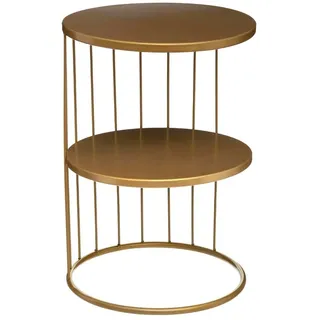 Atmosphera Kobu 52x36x36 cm Couchtisch Nastkästchen Nako in gold - One Size