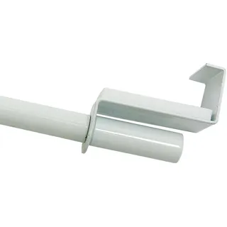 GARDINIA Spannvitrage Ø 9 mm, Metall, ausziehbar 60-90 cm, weiß