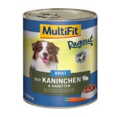 MultiFit Adult Ragout 6x800g Kaninchen & Karotten