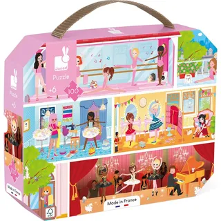 Janod Tanzakademie Puzzle 100 Stücke Mehrfarbig 6-9 Years Mehrfarbig 6-9 Years
