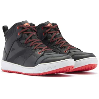 Dainese Suburb D-WP S26, Schuhe wasserdicht - Schwarz/Weiß/Rot - 42 EU