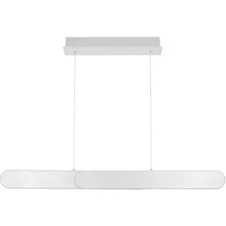 Dieter Knoll Led-Hängeleuchte , Silberfarben , Metall , Uni , länglich , 7.5x150x115 cm , RoHS, Europäischer Sicherheitsstandard, Ce , höhenverstellbar, 3 Helligkeitsstufen , Lampen & Leuchten, Leuchtenserien