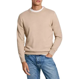Pepe Jeans Herren New Andre Crew Neck Strickwaren, Braun (Beton Beige), Small