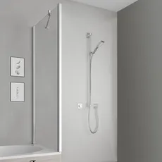 Bild Pega Seitenwand verkürzt auf Badewanne PETVD07016VPK 70x160cm, silber hochglanz, ESG klar Clean