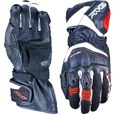 Five 830001 Motorradhandschuhe Racing, RFX4 Evo, Sporthandschuhe, vielseitig, Straße und Piste, Schwarz, Weiß, Rot, M