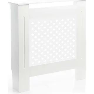 Toboli Heizkörperverkleidung weiß 78 x 19 x 82 cm, Heizkörperabdeckung aus MDF, Holzverkleidung für Heizkörper, Heizung stilvoll verkleiden - Weiß