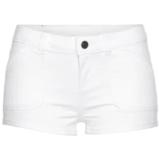 Buffalo Hotpants mit Taschen, kurze Hose, Jeansshorts, elastisch, weiß,