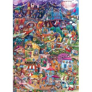 ATHESIA KALENDERVERLAG GMBH HEYE Puzzle Happy Town: Guten Abend! 1000 Puppen