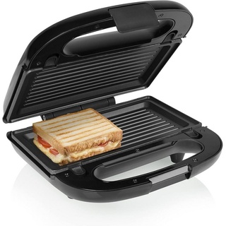 Tristar SA-3071 – Auswechselbare Sandwich-, Grill- und Waffel-Platten – Grillfläche: 22,4 x 12,5 cm – 750 W, Schwarz