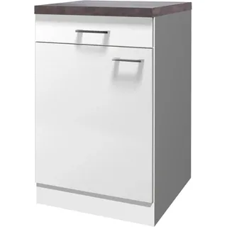 Flex-Well Unterschrank Lucca 50 x 85 x 60 cm Weiß