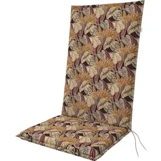 Auflage für Hochlehner Doppler Living 119 x 48 cm bordeaux/beige/grün