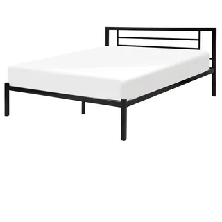 Beliani Metallbett Schwarz Metall 160x200 cm