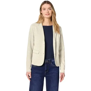 Street One Gestreifter Strukturblazer Soft beige 44