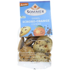Sommer Dinkel Schoko-Orange Cookies vegan, demeter,