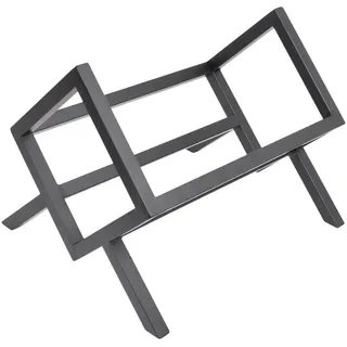 Loft42 Zeitschriftenfach Jazz Schwarz , Metall , 40x31x28 cm , Wohnzimmer, Kleinmöbel, Zeitungsständer
