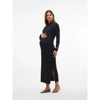 Mamalicious Umstandskleid »MLTRINITY HIGH NECK JRS DRESS NOOS«, schwarz