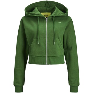 Jack & Jones Damen Kapuzenpullover Jxabbie Reg Ls Every Zip Hood SWT Noos, Formal Garden/Print:medium Green Jjxx Logo, M