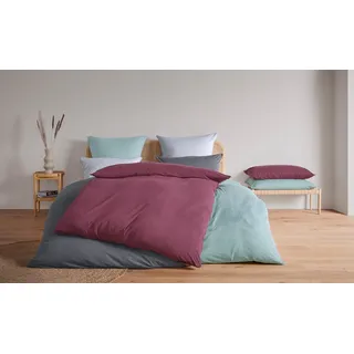 OTTO home Valje Meliert Rot 135 x 200 cm + 2 x 80 x 80 cm