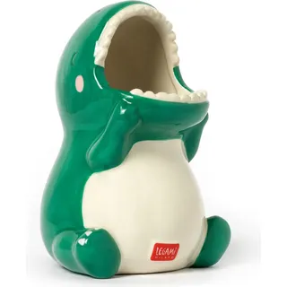 LEGAMI Keramik Stiftehalter Desk Friends DINO - Grün