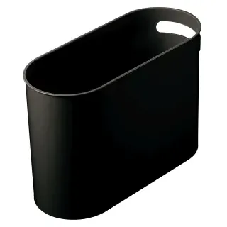 helit Papierkorb "the oval", 35 Liter, Formschöner Eimer im original Zeischegg-Design, aus hochwertigem Kunststoff, Farbe: schwarz