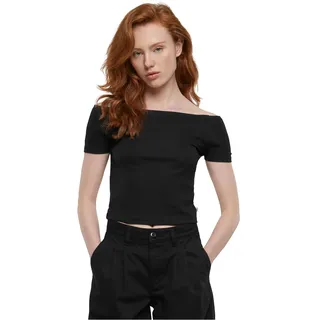 Urban Classics Damen T-Shirt Ladies Organic Off Shoulder Rib Tee, Schulterfreies T-Shirt für Frauen, Bio-Baumwolle, erhältlich in vielen Farben, Größen XS-5XL