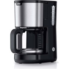 Braun Kaffeeautomat KF 1500 BK 10 Tassen, Filterkaffeemaschine, Schwarz